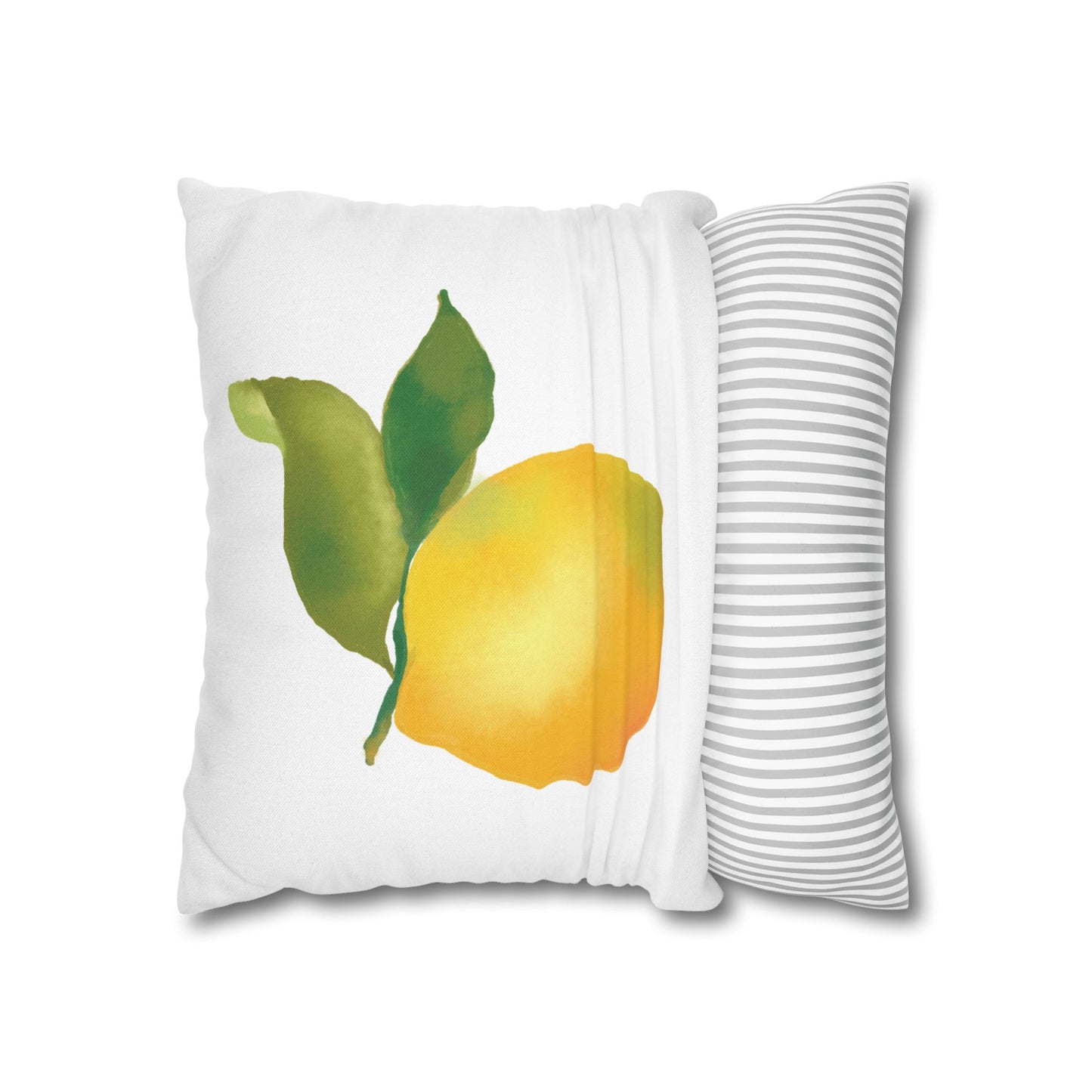 Lemon Print Pillowcase, Citrus Decor, Summer Home, Throw Pillow Cover, Gift for Fruit Lovers, Cozy Living Room Accent
