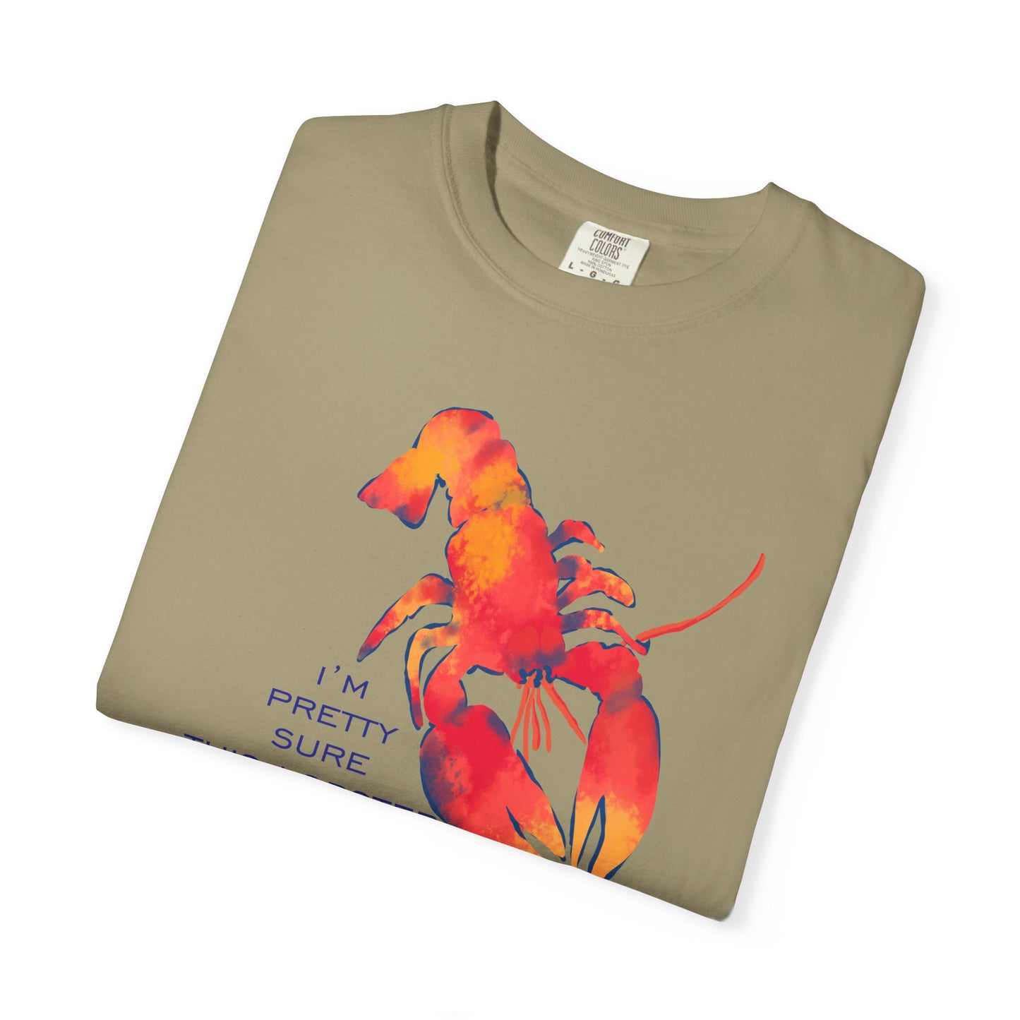Lobster Flirting Graphic T-shirt — "This Lobster Is Flirting With Me" Beach Tee