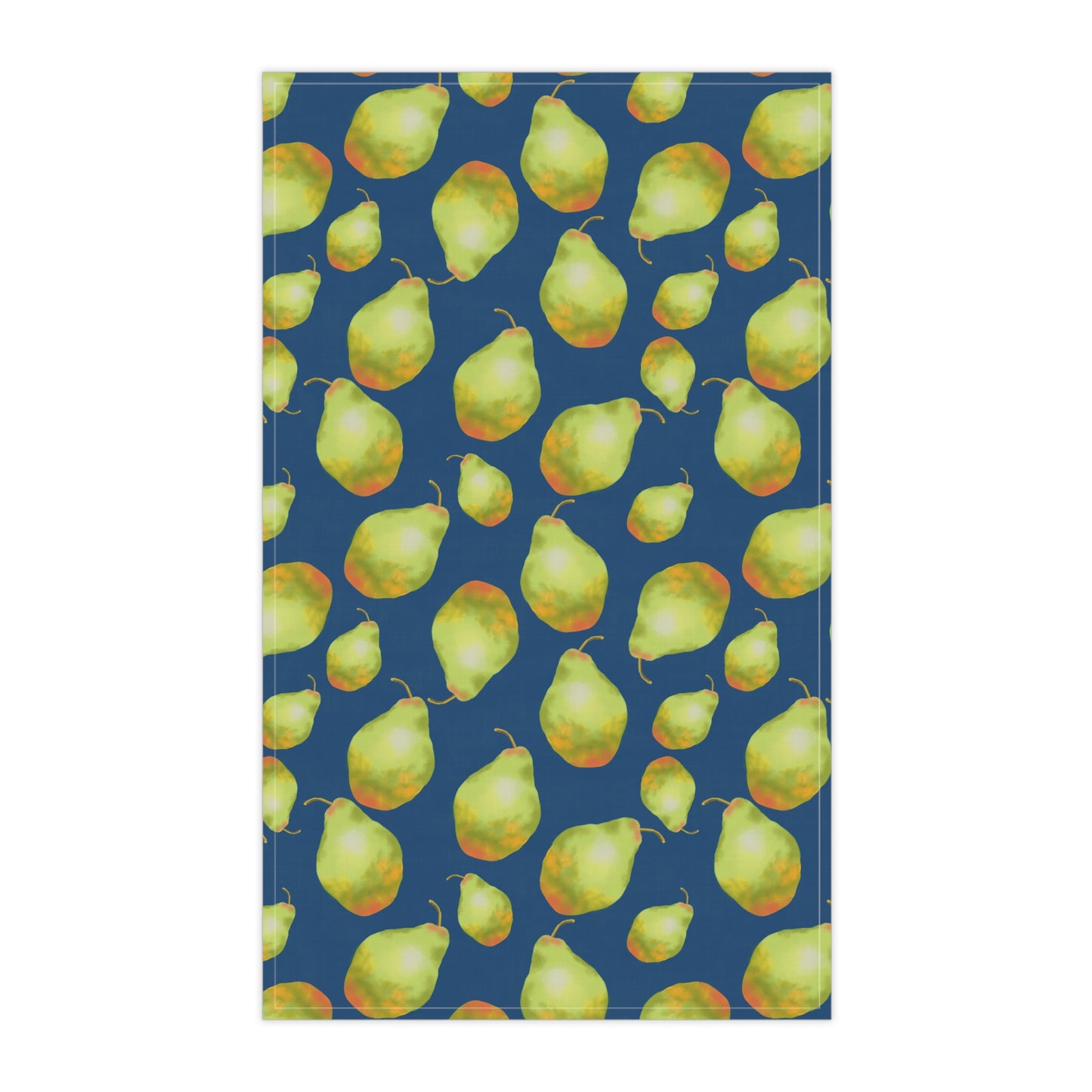 Charming Pear Print Tea Towels, Decorative Kitchen Linens, Farmhouse Decor, Gift for Home Chef, Eco-Friendly Kitchen Essential