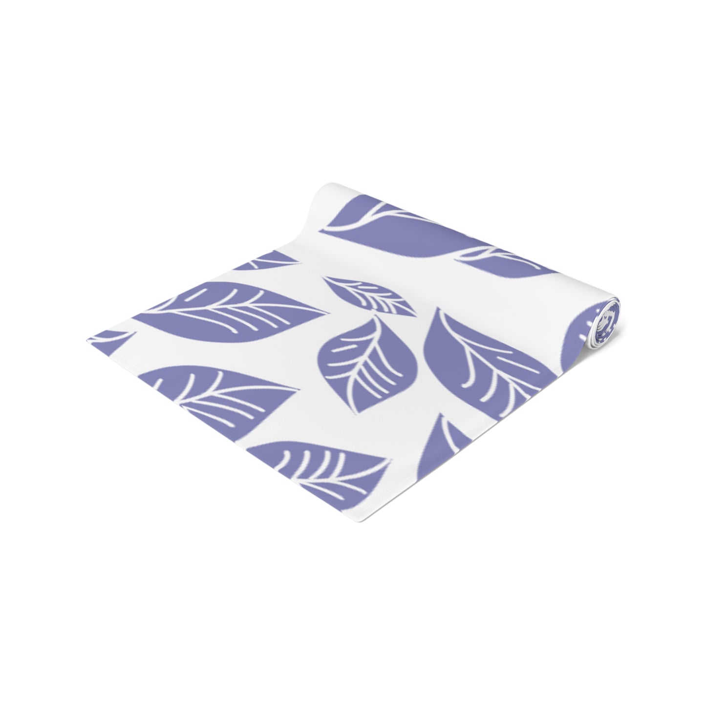 Elegant Lavender Leaf Table Runner | Cotton Poly Decor for Home, Dining, Events, Spring, Seasonal Celebrations, Wedding
