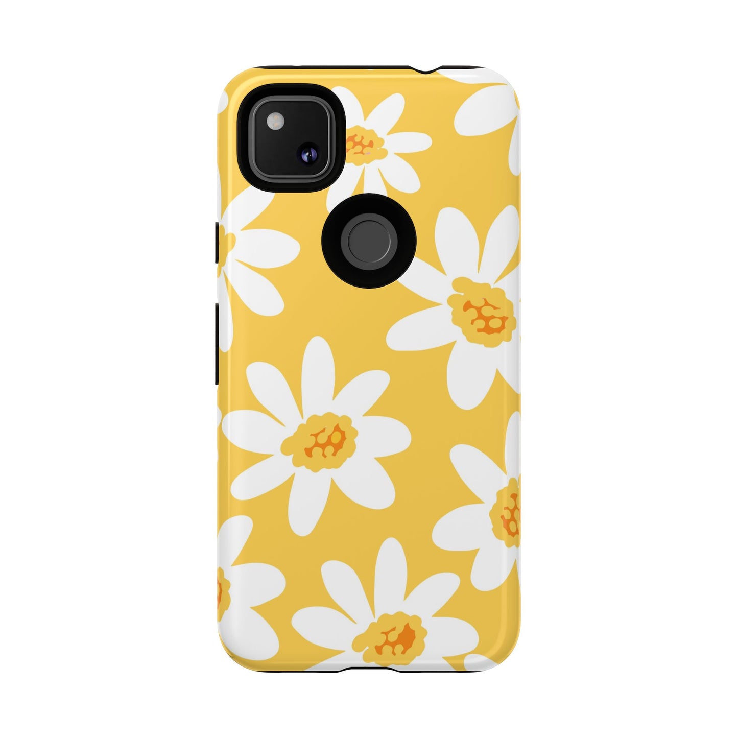 Yellow Daisy Phone Case, Floral Phone Cover, Tough Case, Summer Vibe Accessory, Gift for Nature Lovers, Bright Floral Design