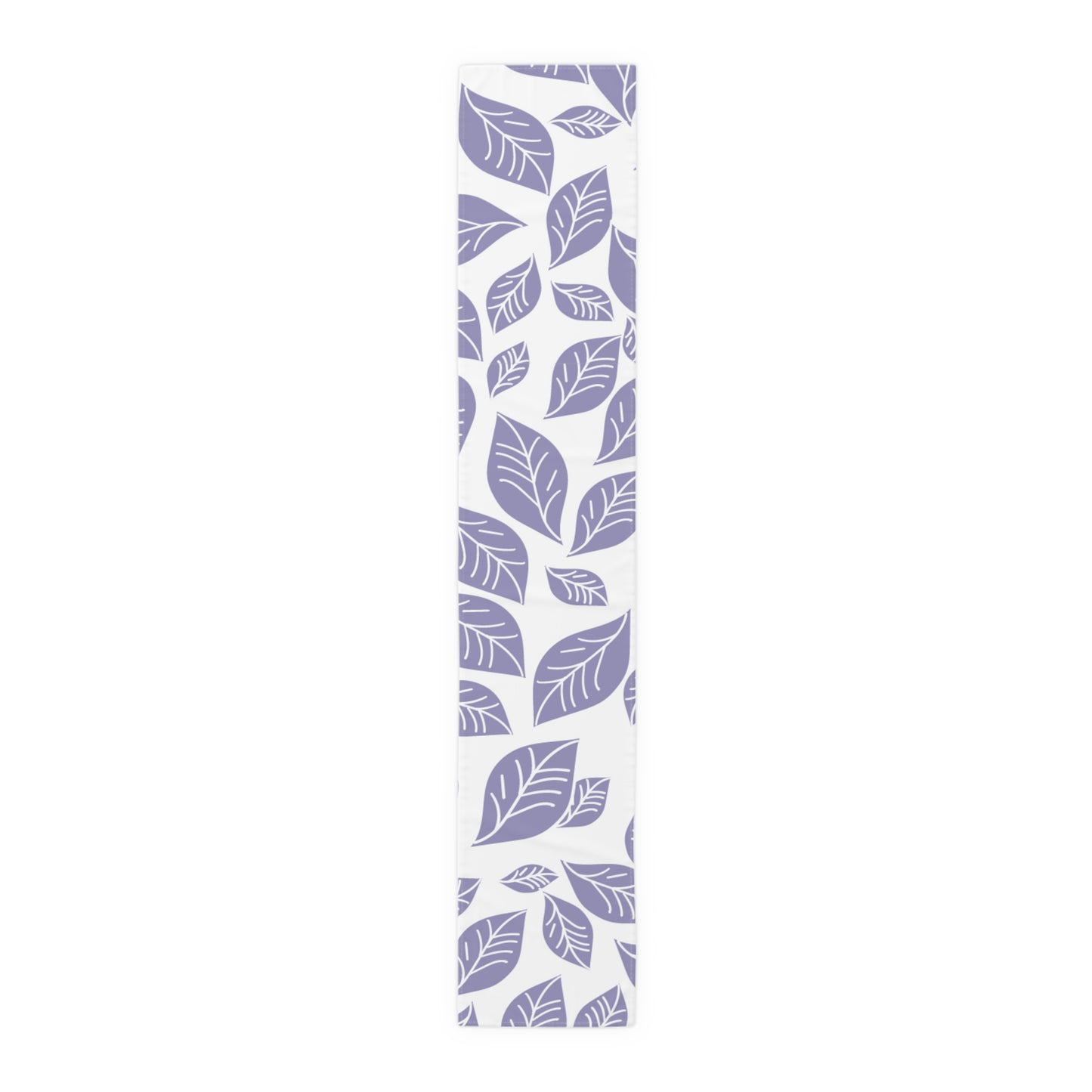 Elegant Lavender Leaf Table Runner | Cotton Poly Decor for Home, Dining, Events, Spring, Seasonal Celebrations, Wedding