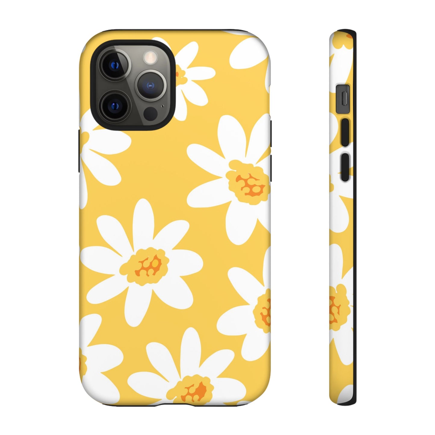 Yellow Daisy Phone Case, Floral Phone Cover, Tough Case, Summer Vibe Accessory, Gift for Nature Lovers, Bright Floral Design