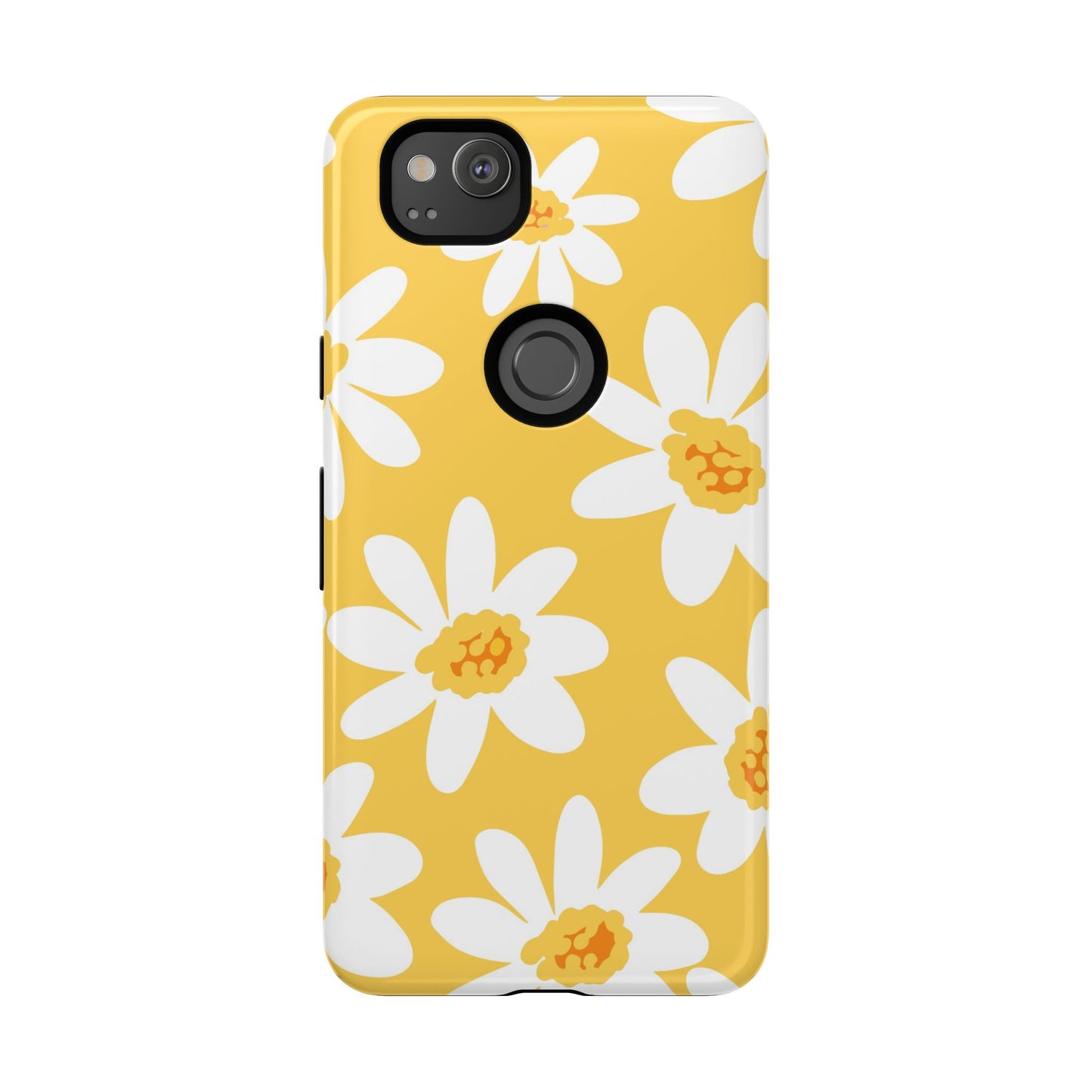 Yellow Daisy Phone Case, Floral Phone Cover, Tough Case, Summer Vibe Accessory, Gift for Nature Lovers, Bright Floral Design