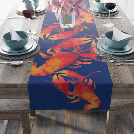Lobster-Themed Table Runner for Coastal Decor, Nautical Table Decor, Seafood Dinner Parties, Summer Gatherings, Beach House Essentials