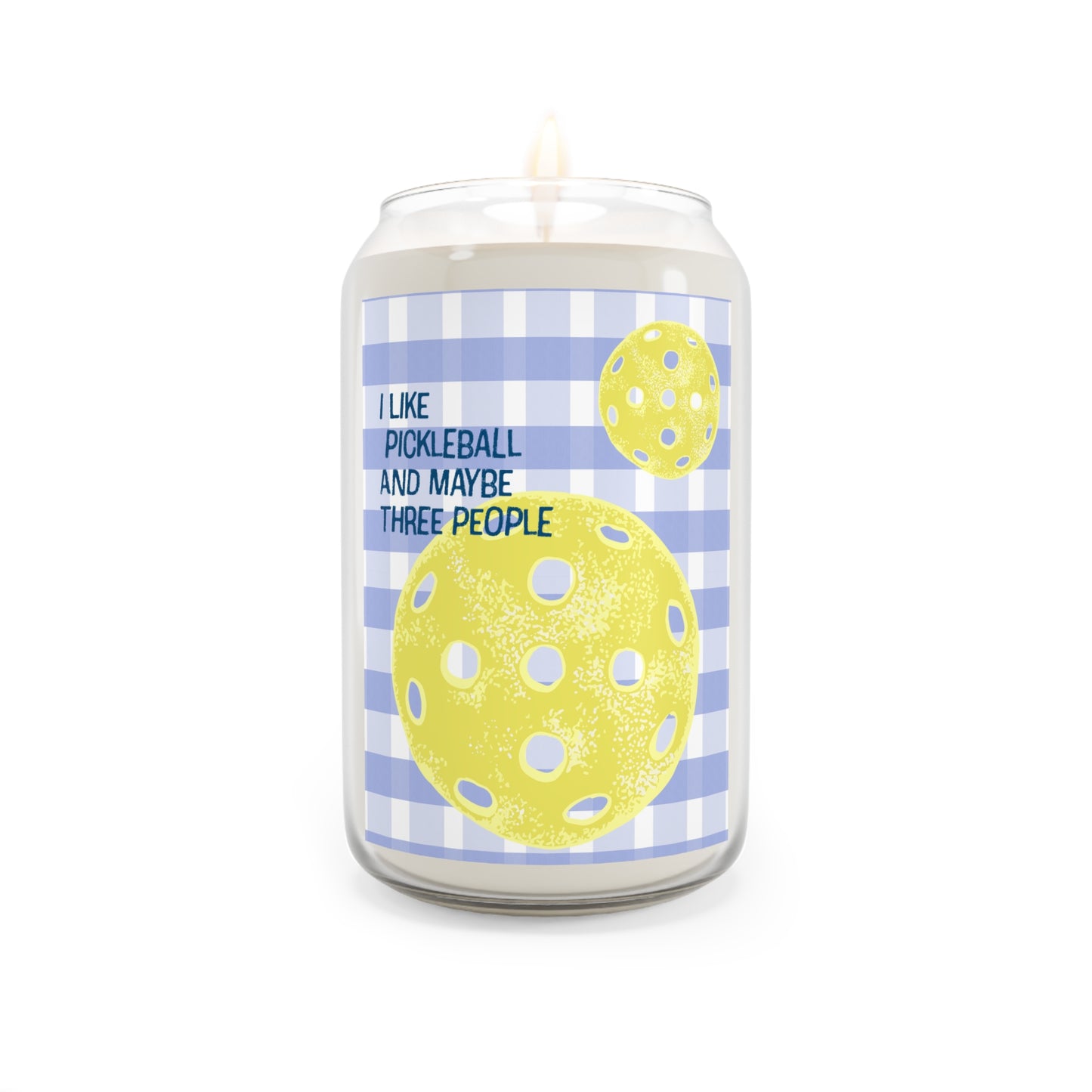 Soy Candle - "I Like Pickleball (And Maybe Three People)" Scented Candle, 13.75oz