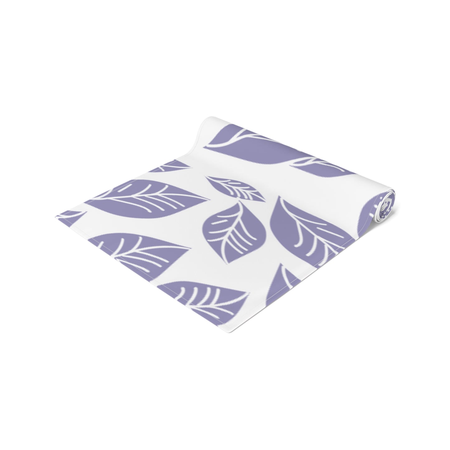 Elegant Lavender Leaf Table Runner | Cotton Poly Decor for Home, Dining, Events, Spring, Seasonal Celebrations, Wedding