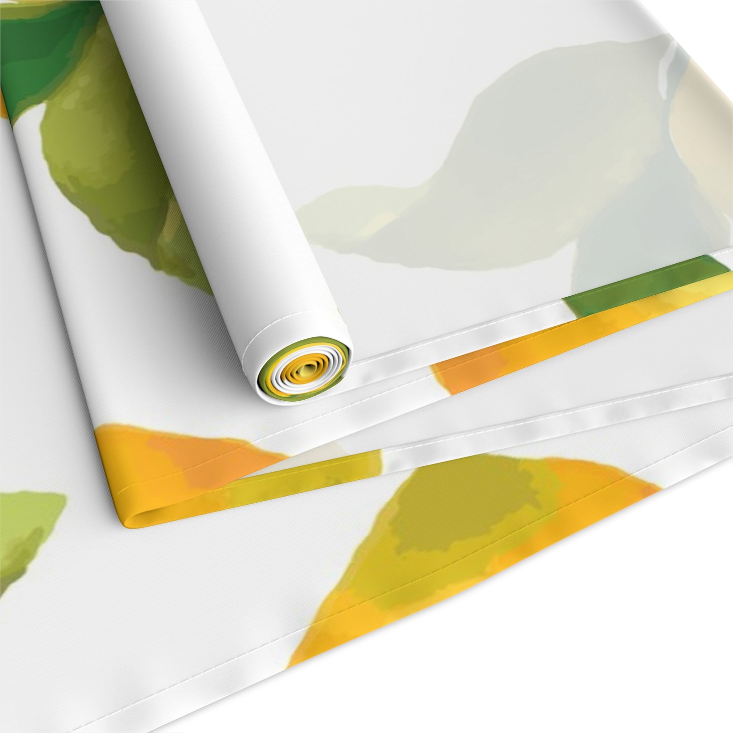 Lemon Blossom Table Runner - Farmhouse Home Decor, Dining Table Decoration, Spring Dinnerware, Fresh Kitchen Accent