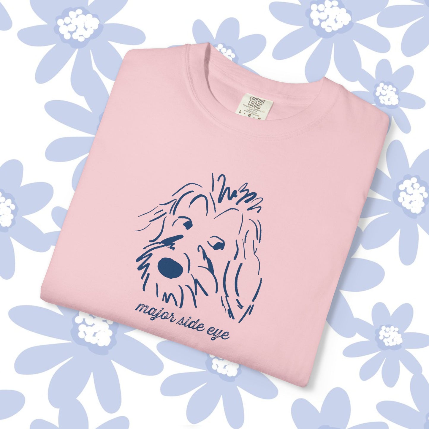 Major Side Eye Dog T-shirt, Funny Pet Lover Shirt, Unisex Gift for Dog Owners, Cute Animal Tee, Casual Everyday Wear