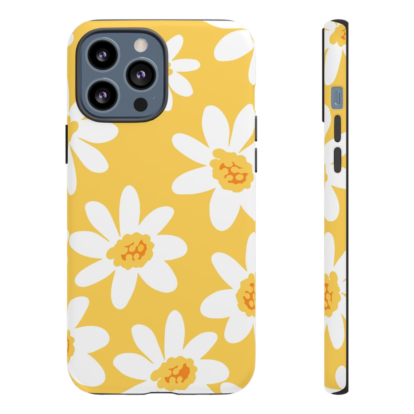 Yellow Daisy Phone Case, Floral Phone Cover, Tough Case, Summer Vibe Accessory, Gift for Nature Lovers, Bright Floral Design