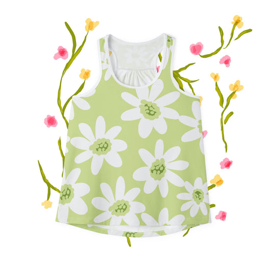 Floral Women's Tank Top - Perfect for Summer, Vacation, and Everyday Wear, Floral Print Summer Top, Casual Elegance, Gift for Her