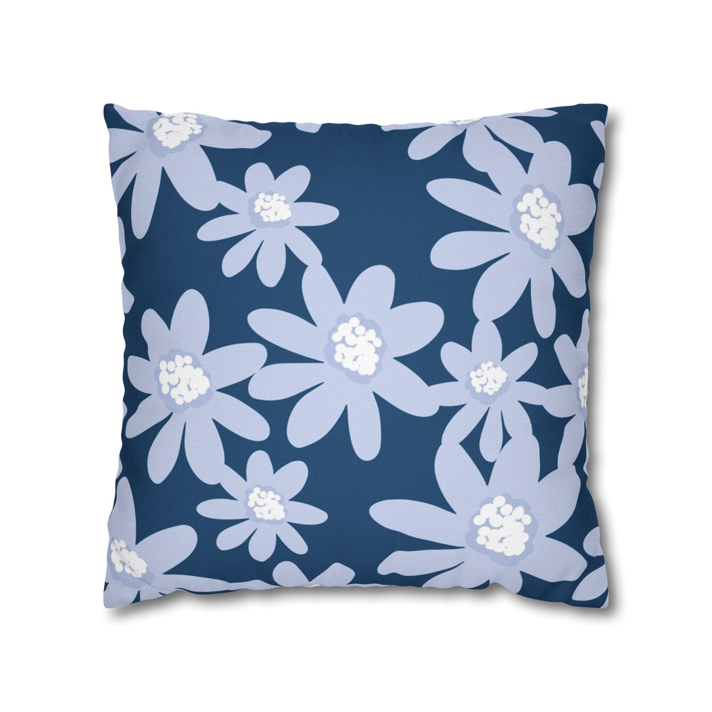 Floral Pattern Square Pillowcase - Cozy Home Decor, Flower Cushion Cover, Living Room Accent, Gift Idea, Spring Home Accessories