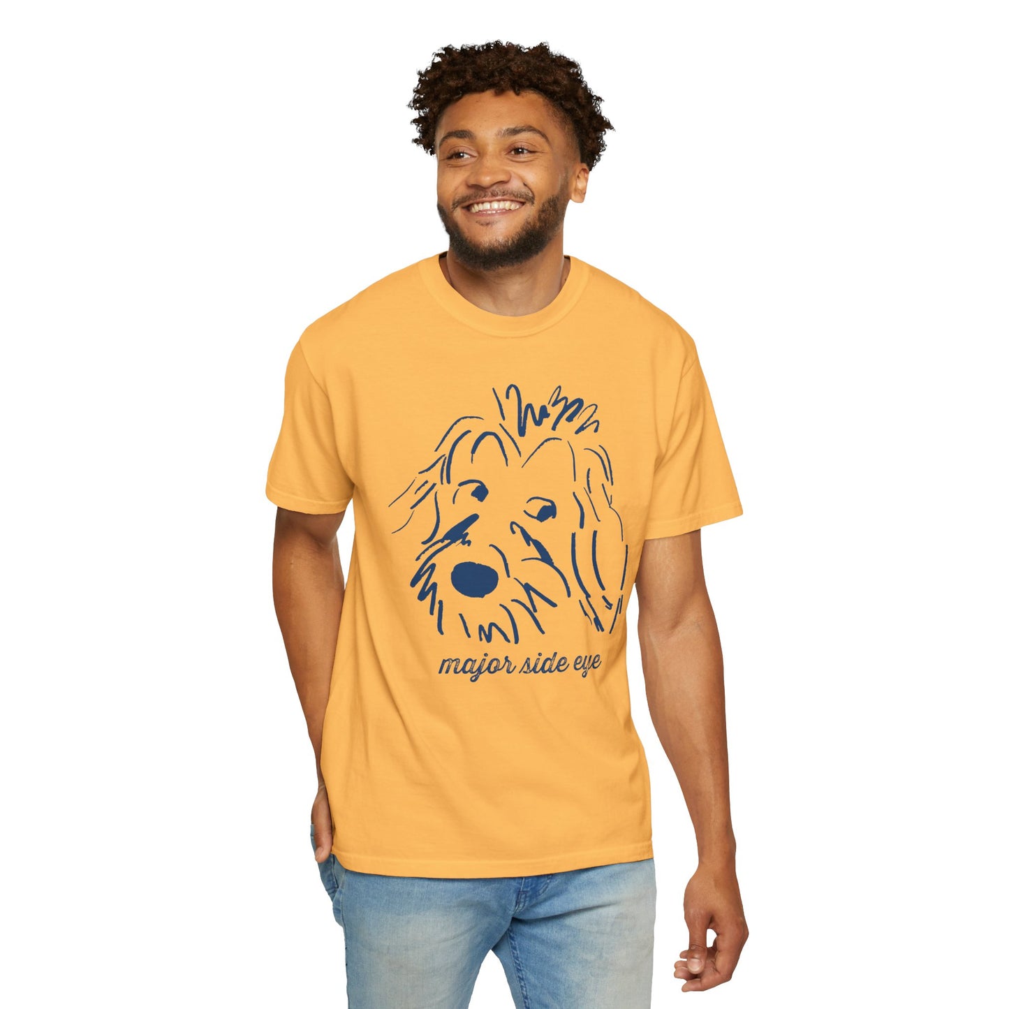 Major Side Eye Dog T-shirt, Funny Pet Lover Shirt, Unisex Gift for Dog Owners, Cute Animal Tee, Casual Everyday Wear