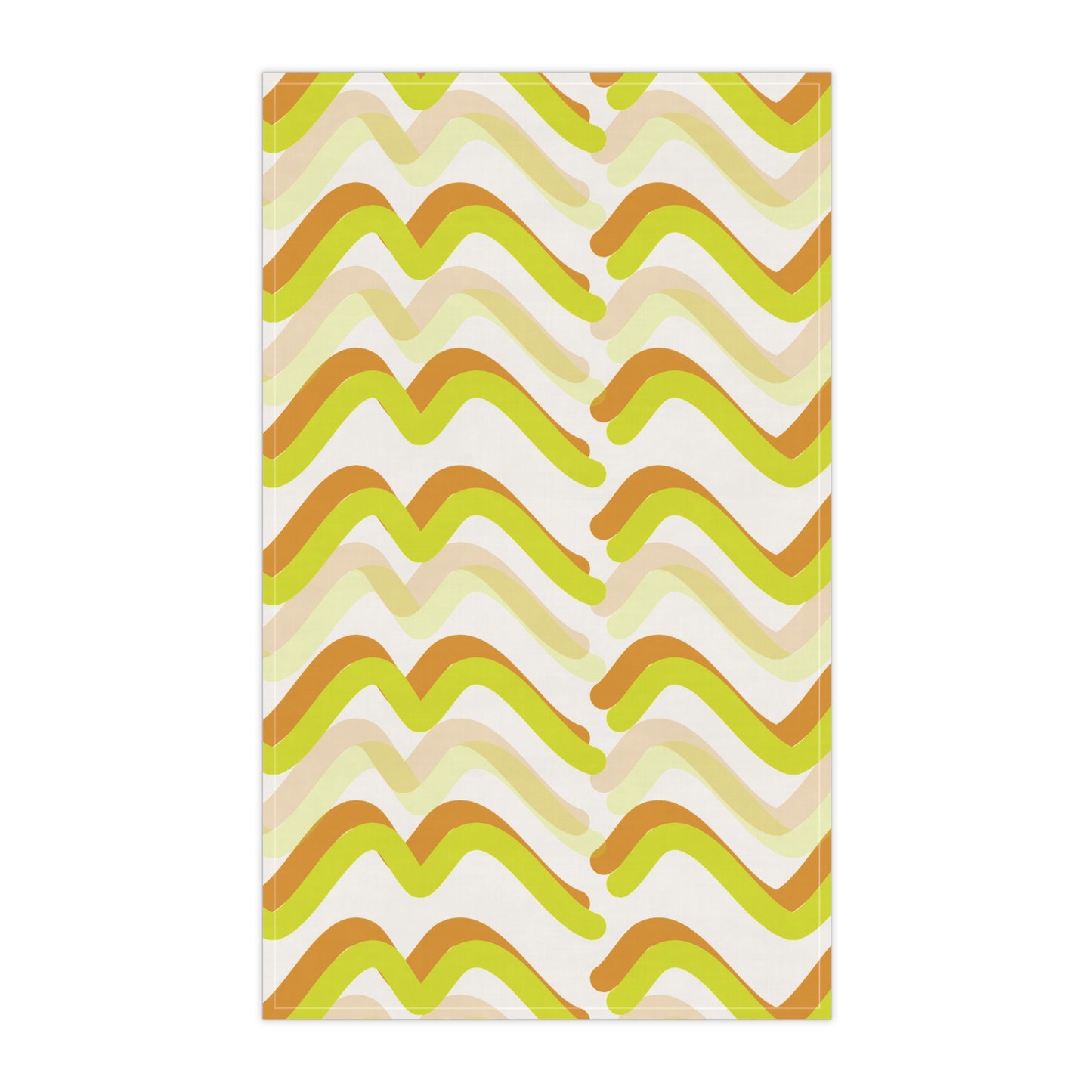 Vibrant Wavy Design Tea Towels, Colorful Kitchen Décor, Ideal Housewarming Gift, Eco-Friendly Cotton, Functional & Stylish