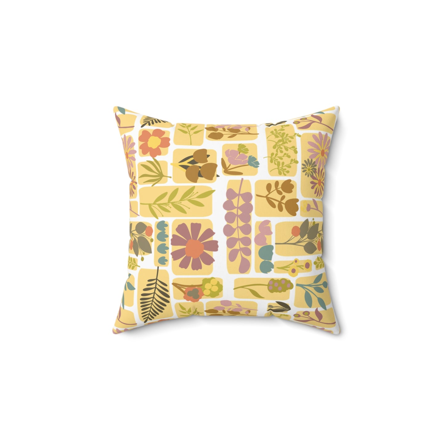 Boho Floral Pillow, Cozy Home Decor, Gift for Nature Lovers, Couch Accents, Farmhouse Style, Spring Decoration