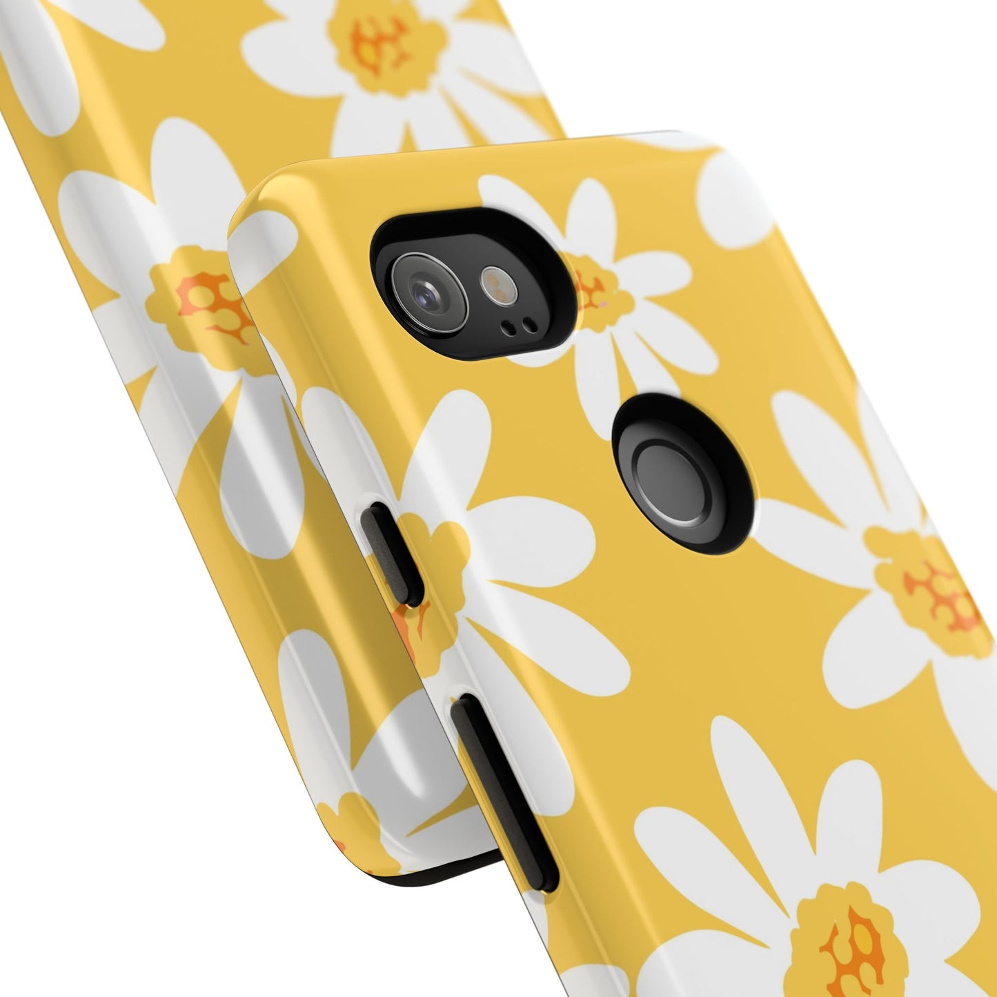 Yellow Daisy Phone Case, Floral Phone Cover, Tough Case, Summer Vibe Accessory, Gift for Nature Lovers, Bright Floral Design
