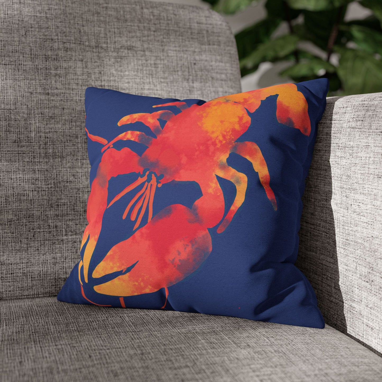 Bright Lobster Pillowcase, Coastal Decor, Nautical Home Accent, Gift for Seafood Lovers, Summer Vibes, Beach House Decor