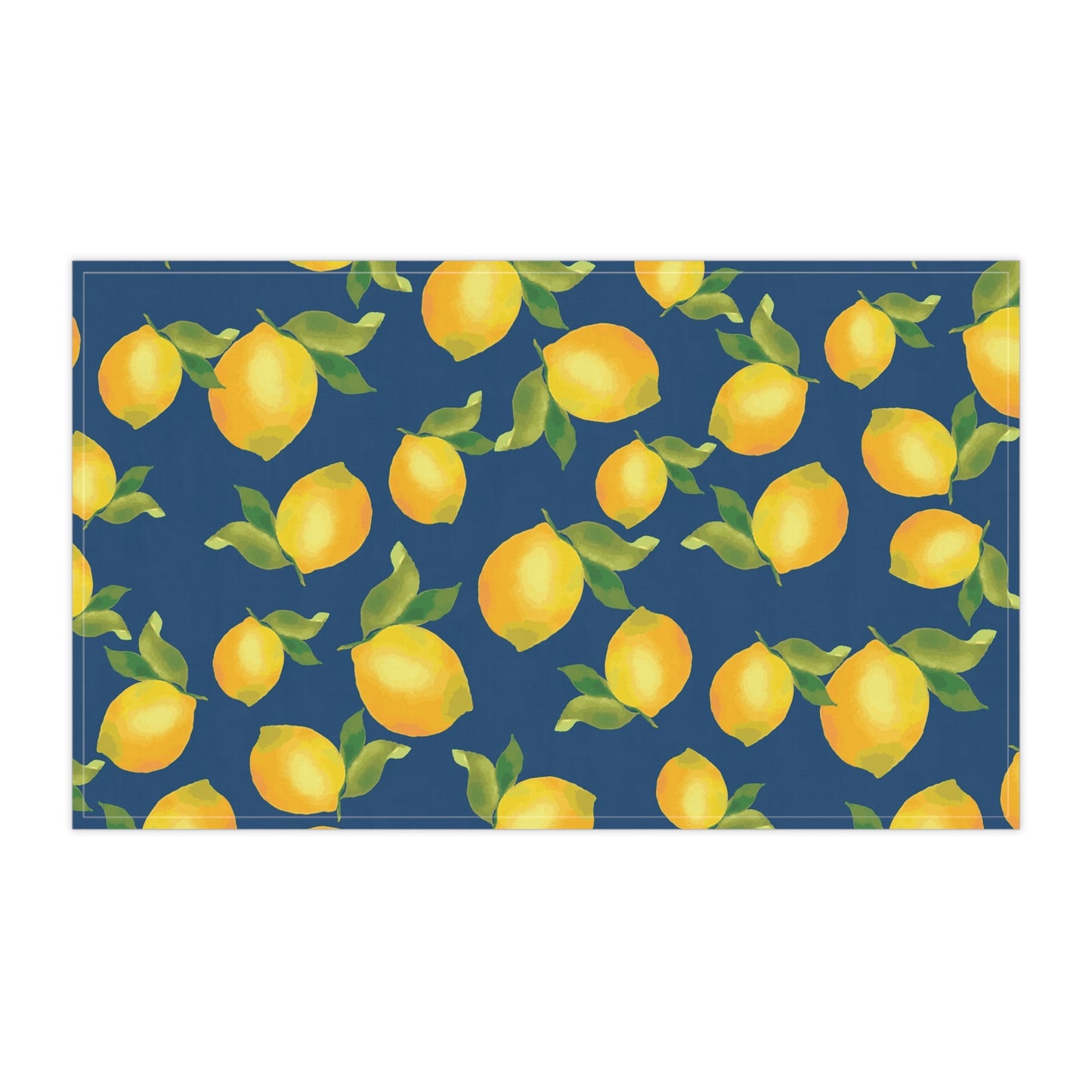 Lemon Print Cotton Tea Towels, Kitchen Decor, Gift for Home Cooks, Housewarming, Lemon-Themed Parties, Floral Kitchen Towel Set