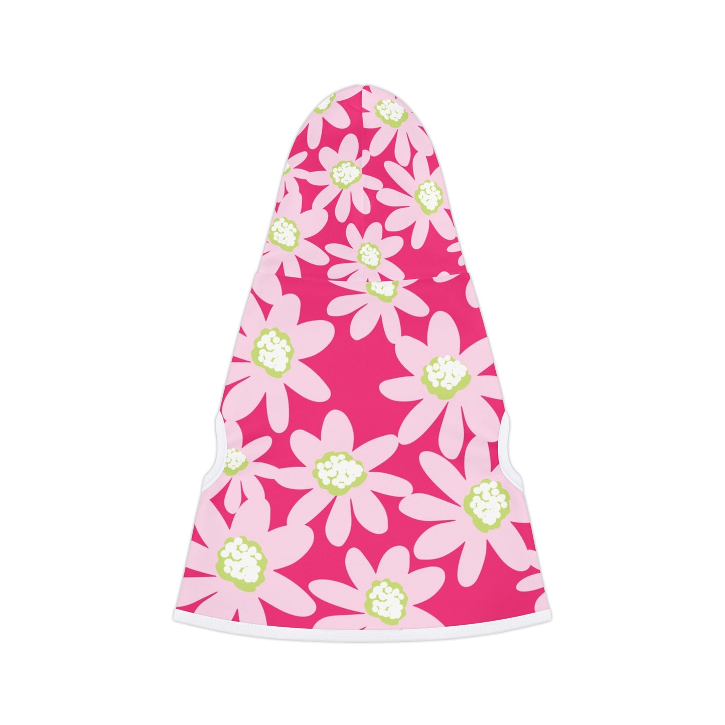 Flower Power Cat Pet Hoodie, Cute Floral Cat Coat, Spring Fashion for Pets, Lightweight Hoodie for Dogs, Pet Gift for Pet Lovers