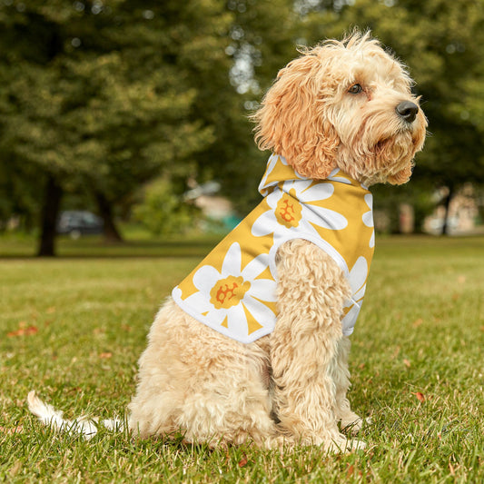 Daisy Pet Hoodie - Retro Colorful Print for Fur Babies and Their Human Twinsies