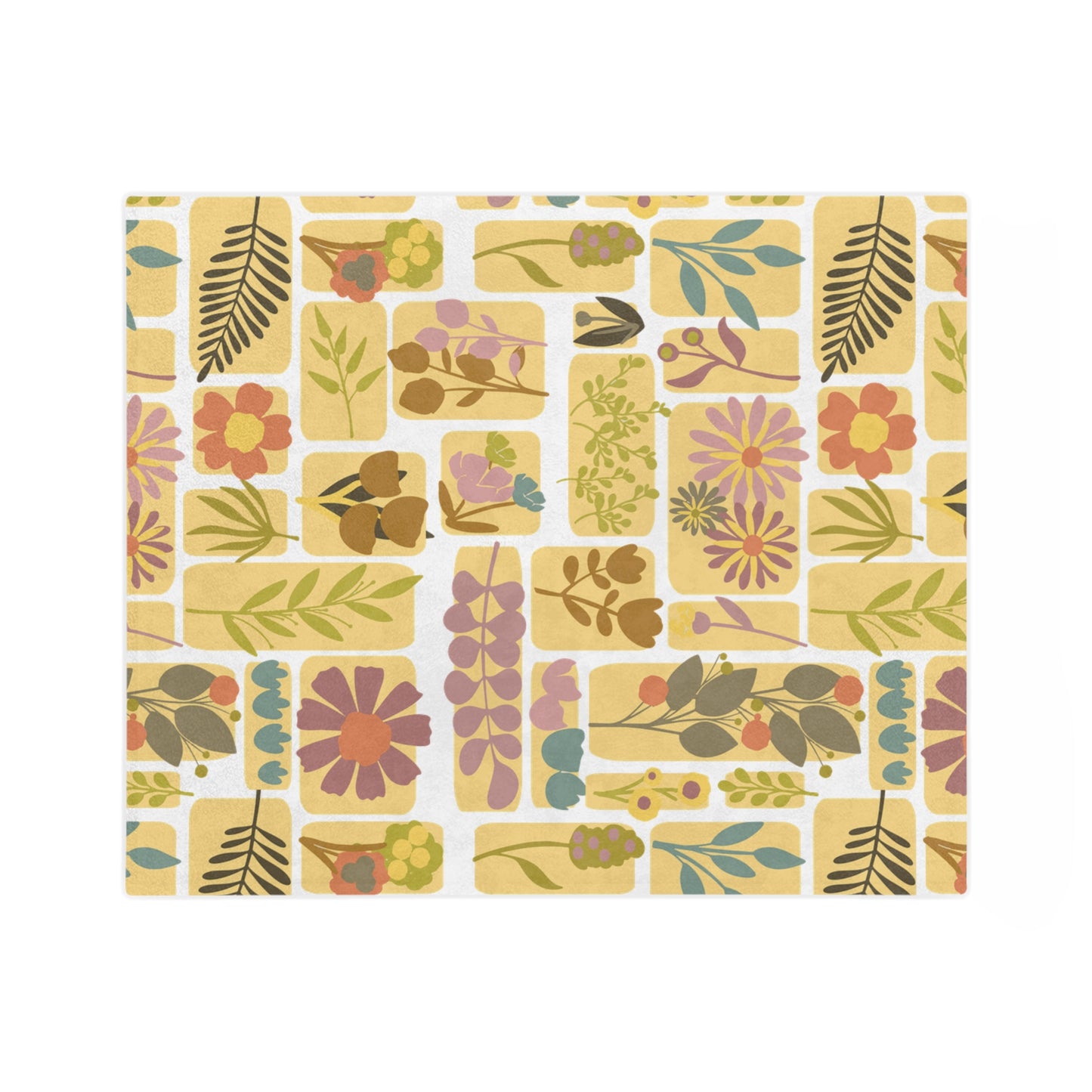 Cozy Floral Velveteen Microfiber Blanket for Home Décor, Gift for Him/Her, Perfect for Fall/Winter, Soft Throw for Relaxation, [...]