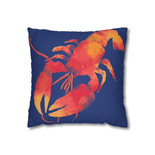 Bright Lobster Pillowcase, Coastal Decor, Nautical Home Accent, Gift for Seafood Lovers, Summer Vibes, Beach House Decor