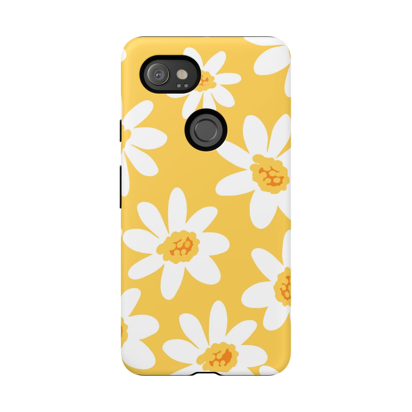 Yellow Daisy Phone Case, Floral Phone Cover, Tough Case, Summer Vibe Accessory, Gift for Nature Lovers, Bright Floral Design