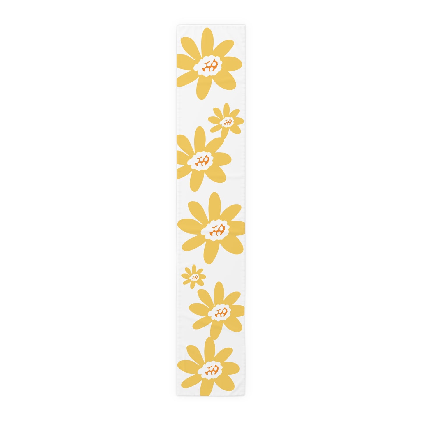 Charming Yellow Daisy Floral Table Runner, Yellow Flower Decor, Dining Table Accessory, Spring Table Decoration, Perfect for Weddings