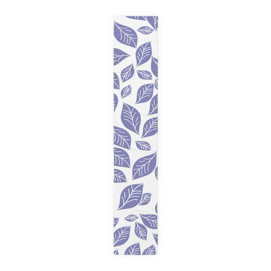 Lavender Leaf Table Runner — Elegant Floral Dining & Wedding Decor