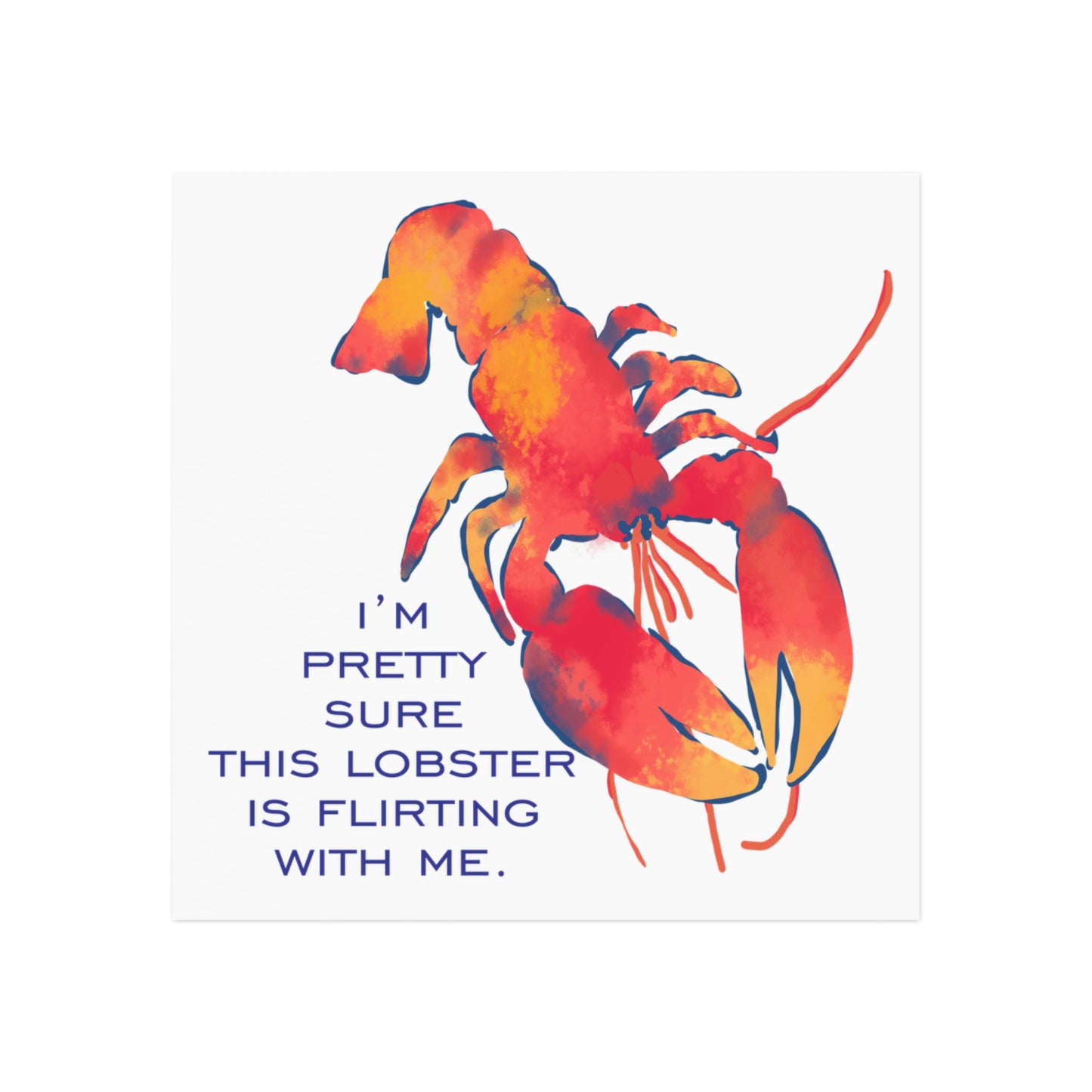 Playful Lobster Magnet | Cute Kitchen Decor, Nautical Gift, Seafood Lover's Fun, Kitchen Wall Art, Quirky Fridge Magnet