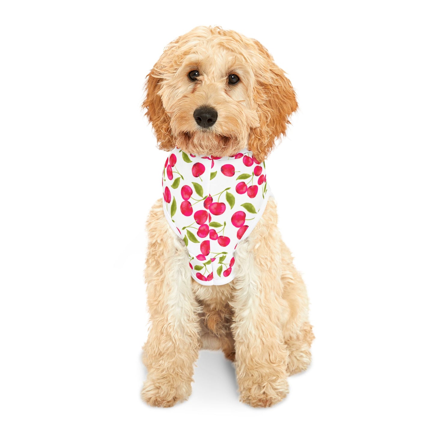 Charming Cherry Pet Hoodie, Cute Dog Sweater, Adorable Pet Outfit, Stylish Pet Wear, Cozy Hoodie for Small Pets