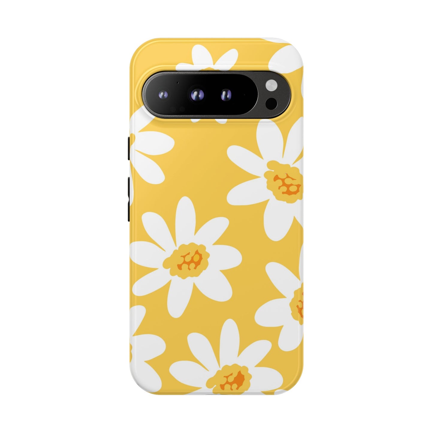 Yellow Daisy Phone Case, Floral Phone Cover, Tough Case, Summer Vibe Accessory, Gift for Nature Lovers, Bright Floral Design