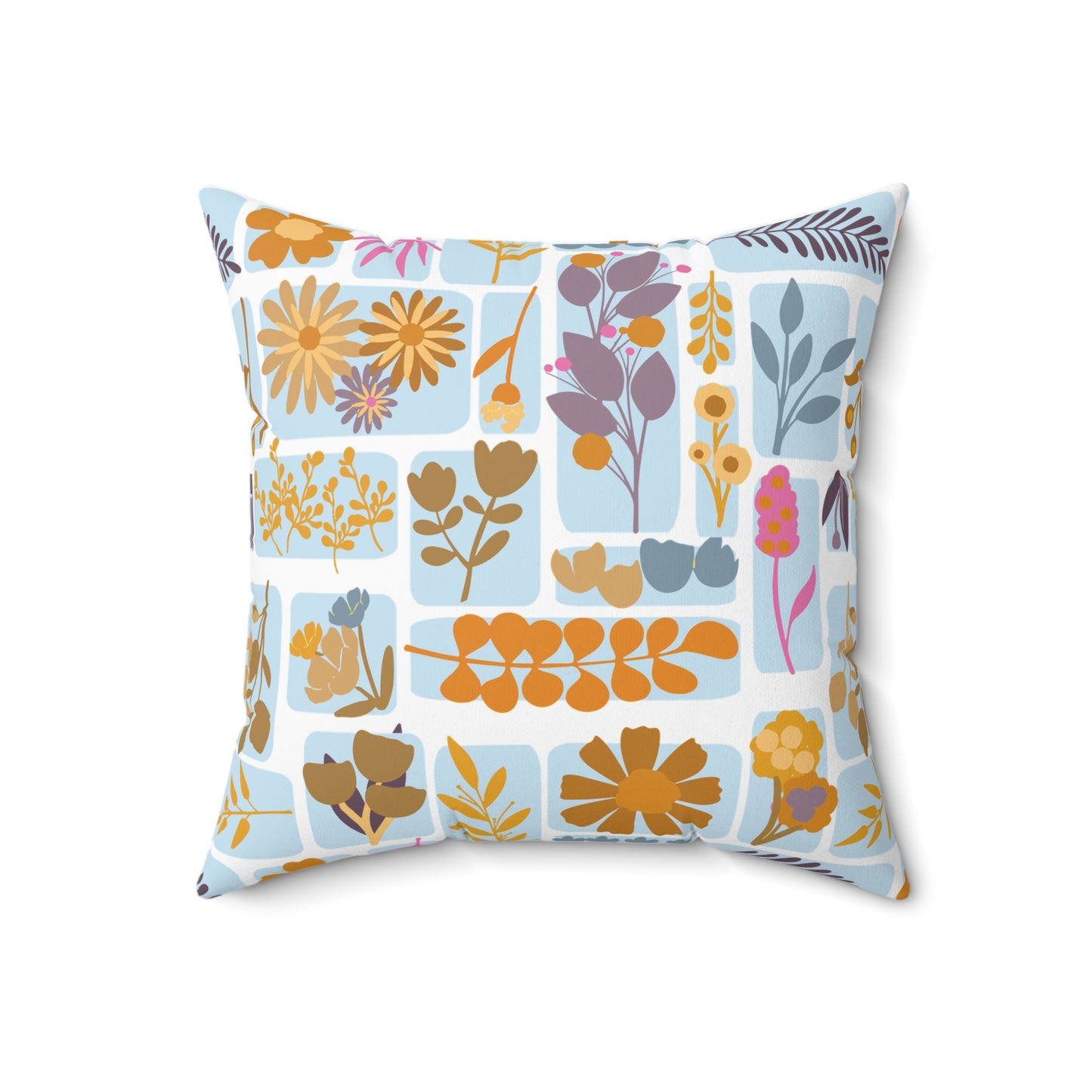 Botanical Floral Pillow, Home Decor, Cozy Living Room Accent, Gift for Nature Lovers, Spring Decor, Flower Cushion