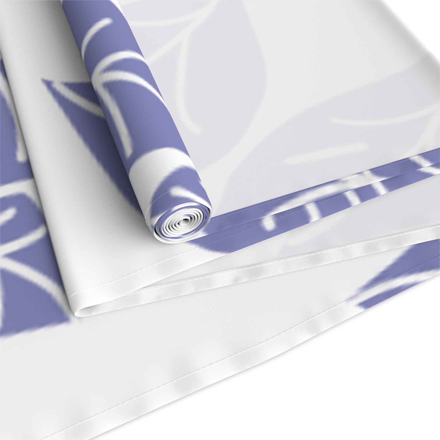 Elegant Lavender Leaf Table Runner | Cotton Poly Decor for Home, Dining, Events, Spring, Seasonal Celebrations, Wedding