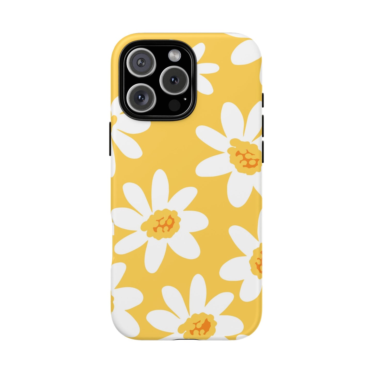 Yellow Daisy Phone Case, Floral Phone Cover, Tough Case, Summer Vibe Accessory, Gift for Nature Lovers, Bright Floral Design