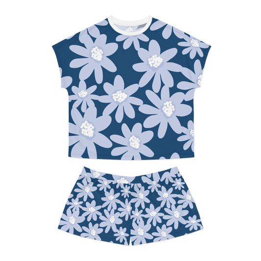 Floral Women's Short Pajama Set - Cozy Sleepwear for Relaxation, Gifts, Summer Nights, Lounging, Cute Pajama Outfit