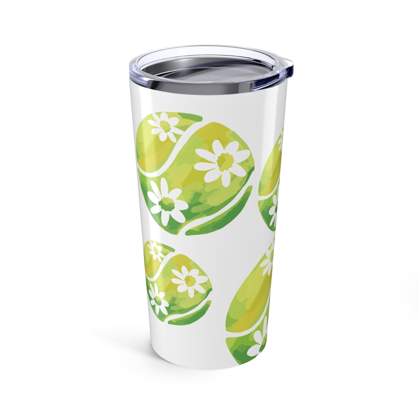 Tumbler 20oz - Tennis Just Play Your Game and Bloom