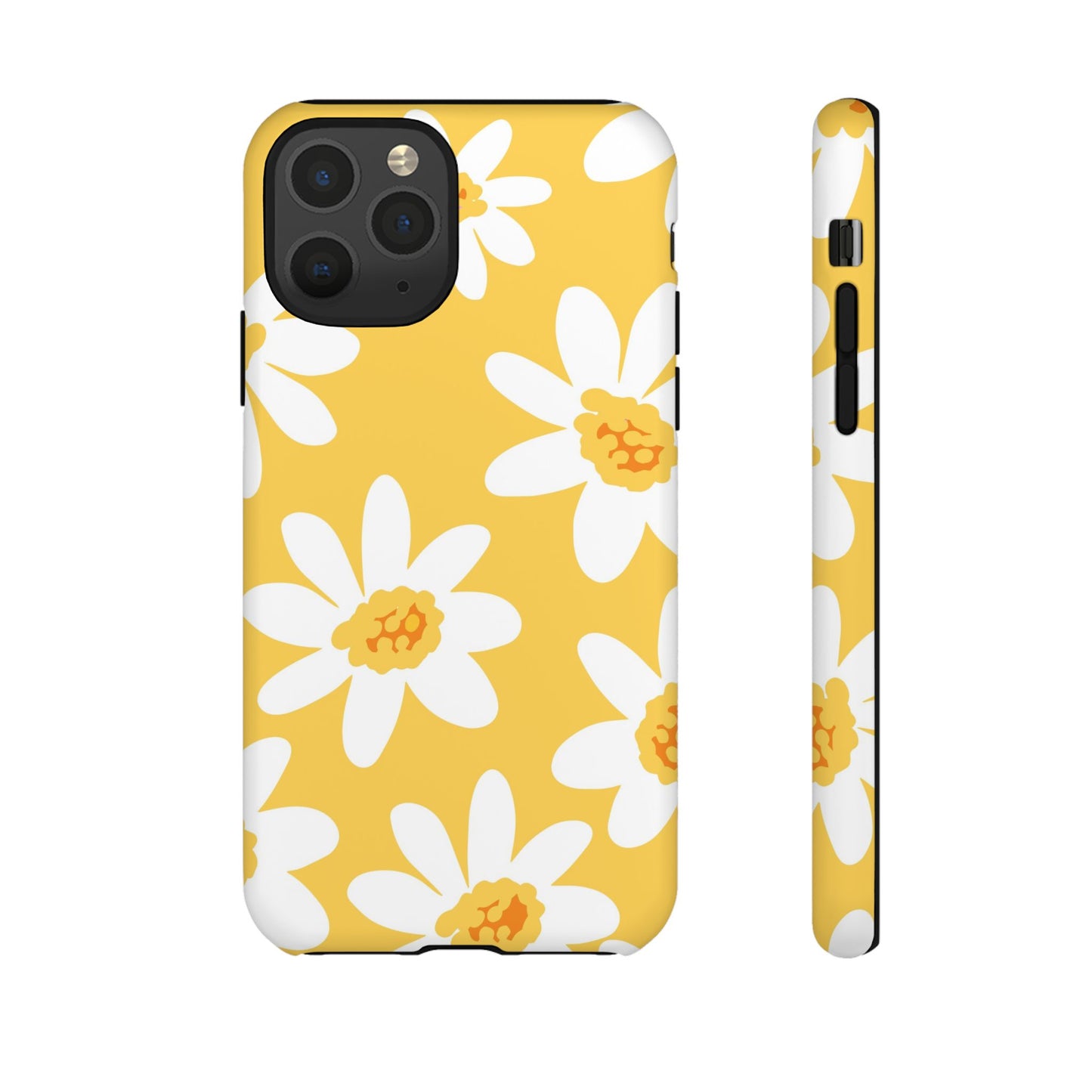 Yellow Daisy Phone Case, Floral Phone Cover, Tough Case, Summer Vibe Accessory, Gift for Nature Lovers, Bright Floral Design