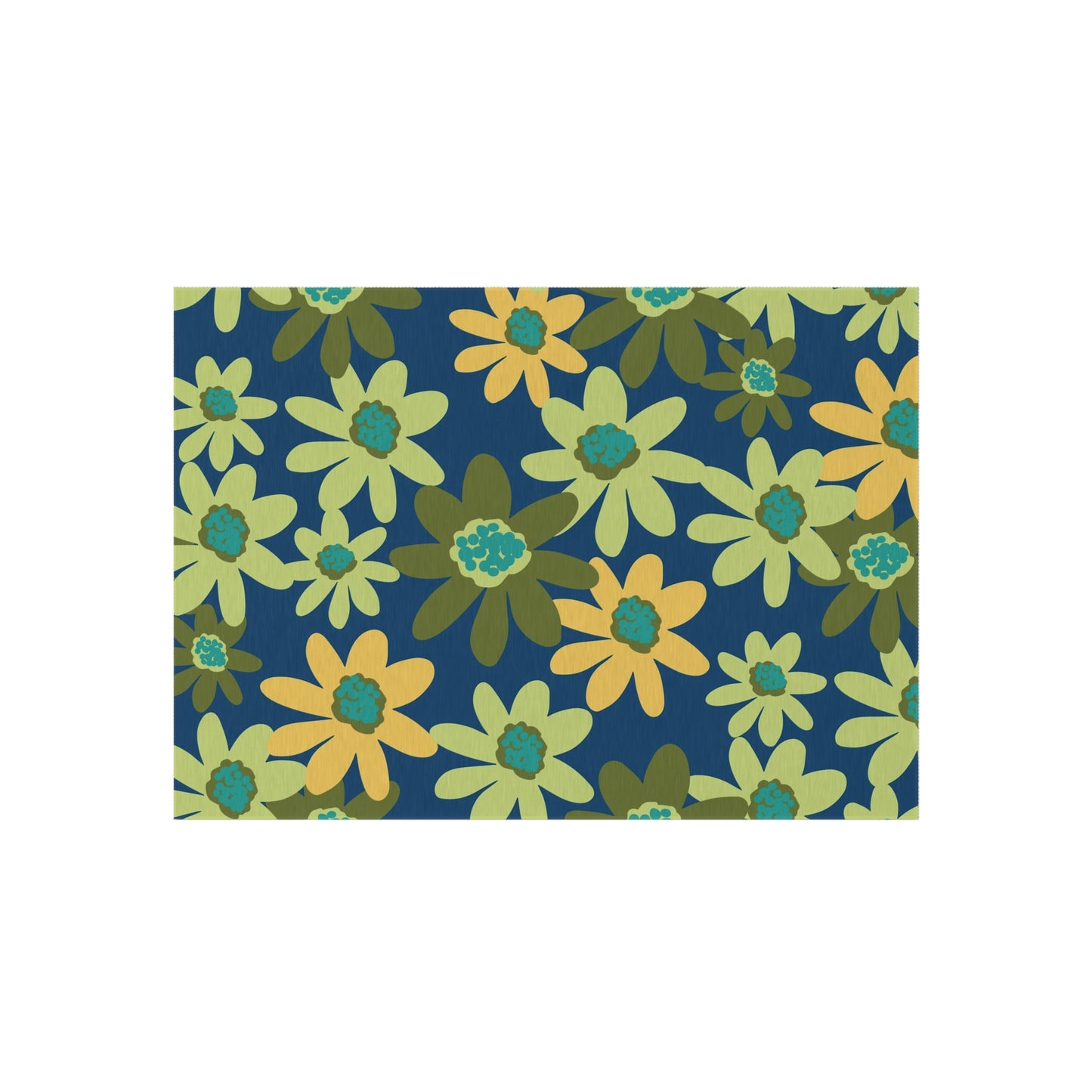 Outdoor Rug - Groovy Daisy Daisy Floral Pattern