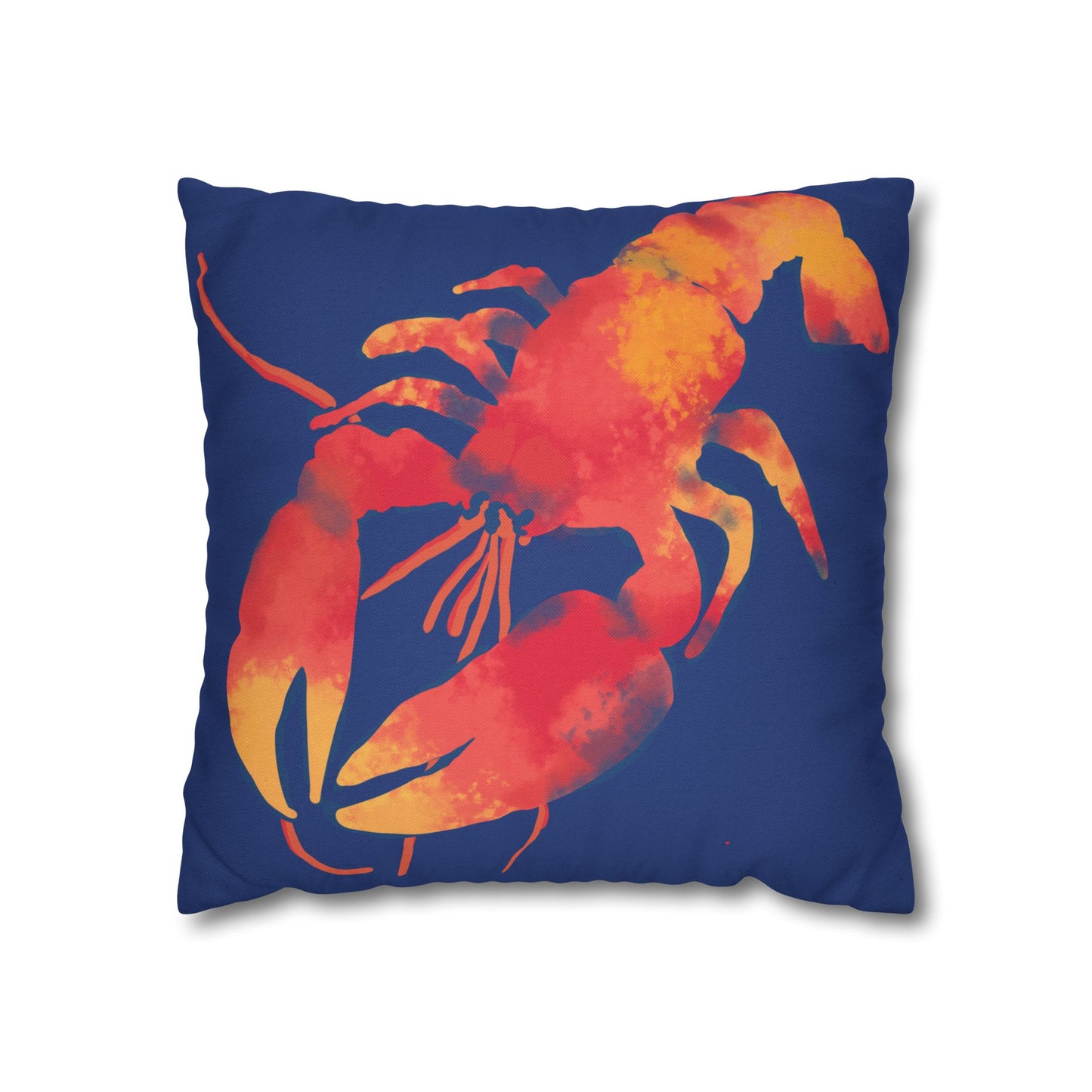 Bright Lobster Pillowcase, Coastal Decor, Nautical Home Accent, Gift for Seafood Lovers, Summer Vibes, Beach House Decor