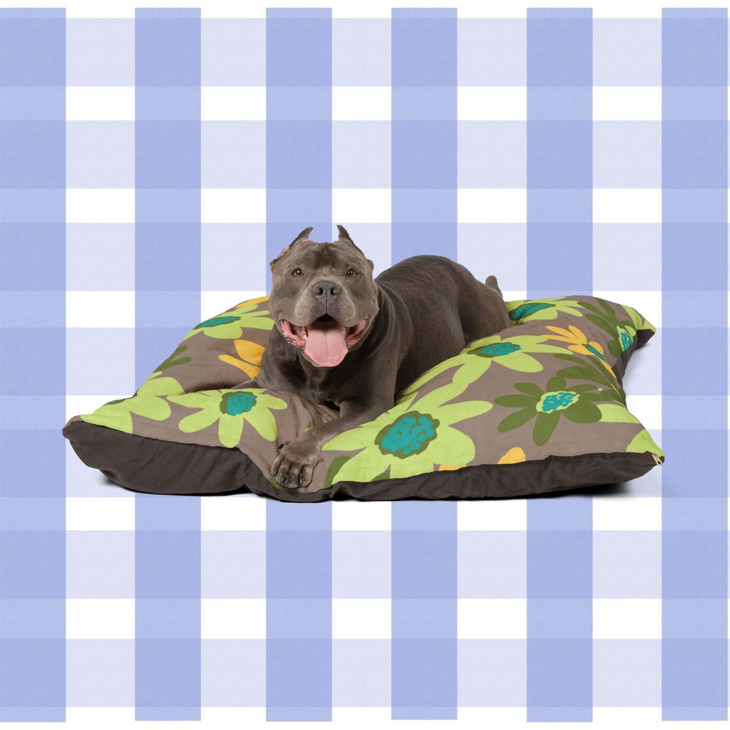 Floral Daisy Pet Bed, Cozy Dog & Cat Mattress, Eco-Friendly Flower Design Pet Cushion, Perfect for Home or Dog Crate, Great Pet Gift, Spring Decor