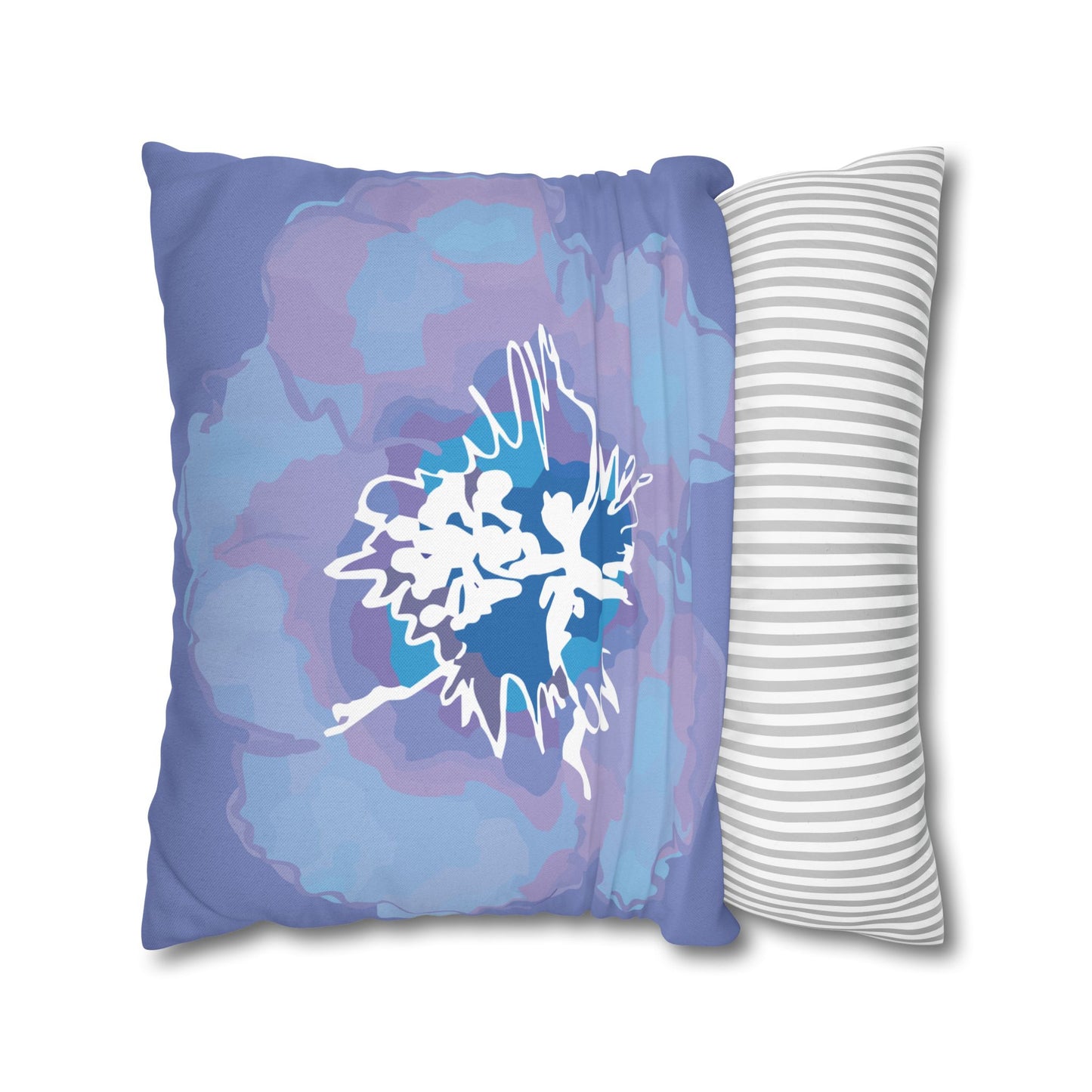 Beautiful Azalea Floral Periwinkle Patterned Pillowcase | Cozy Home Decor, Dreamy Bedroom Accents, Unique Gift, Stylish Cushion Cover