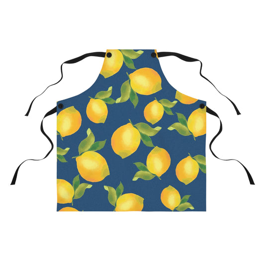Lemon-Themed Apron | Perfect for Baking, Cooking, Gardening, Gifts, Summer BBQs
