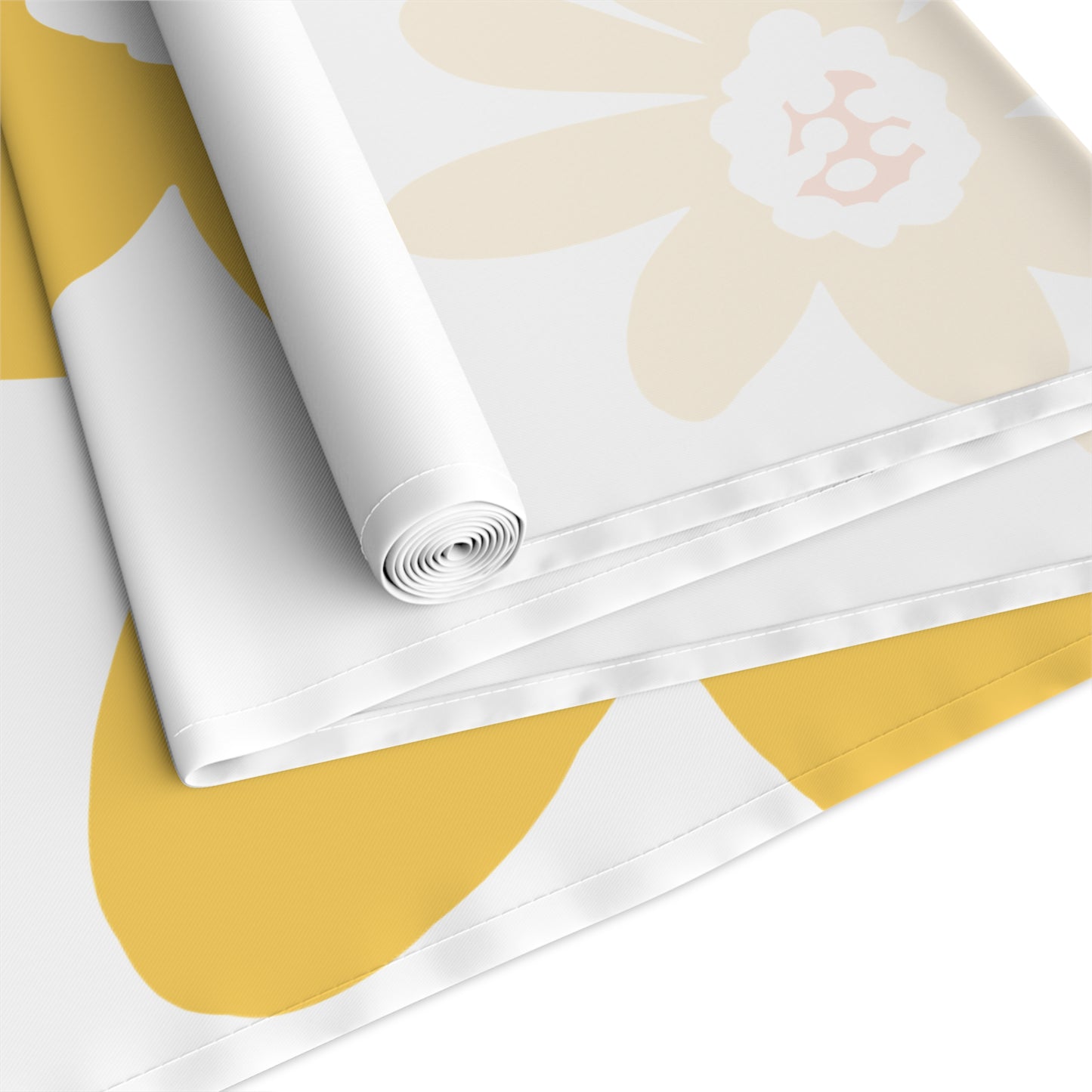 Charming Yellow Daisy Floral Table Runner, Yellow Flower Decor, Dining Table Accessory, Spring Table Decoration, Perfect for Weddings