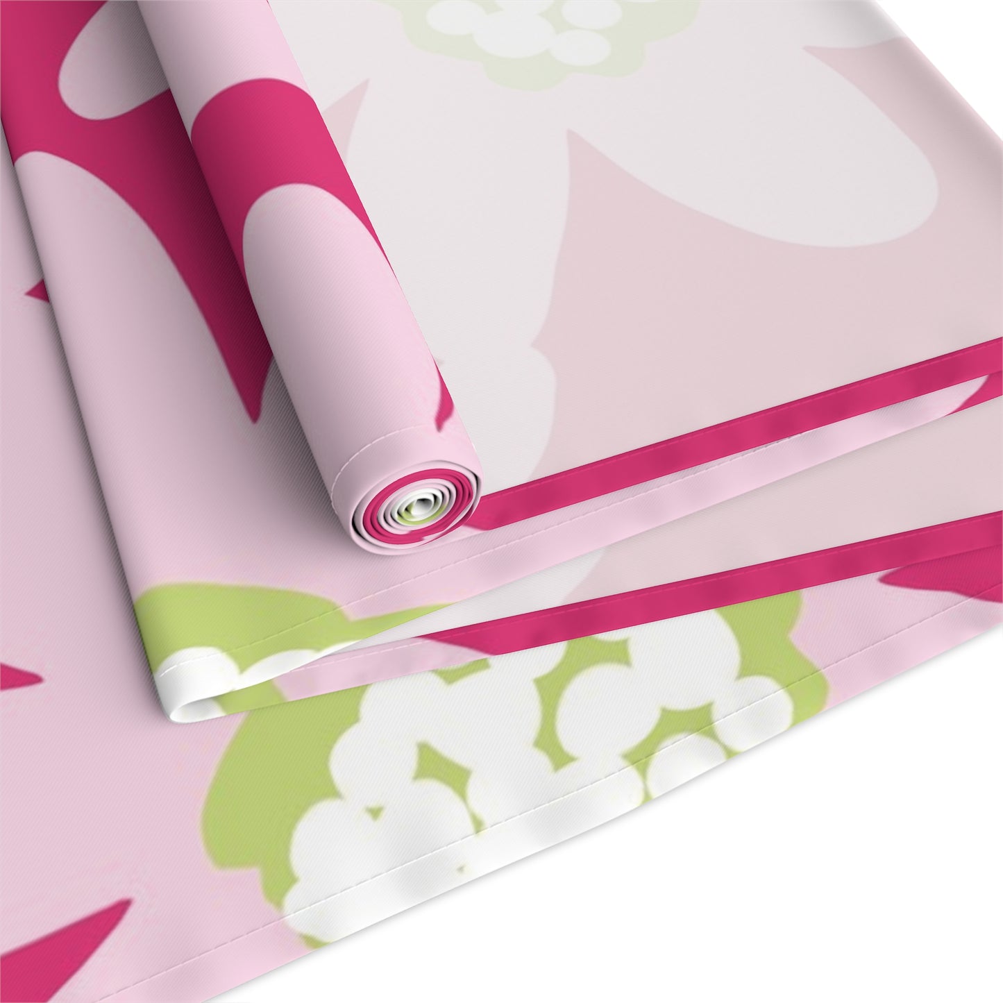 Charming Pink Daisy Floral Table Runner | Elegant Home Decor, Spring Table Setting, Wedding Reception, Gift for Hostess, Dining Table Accent