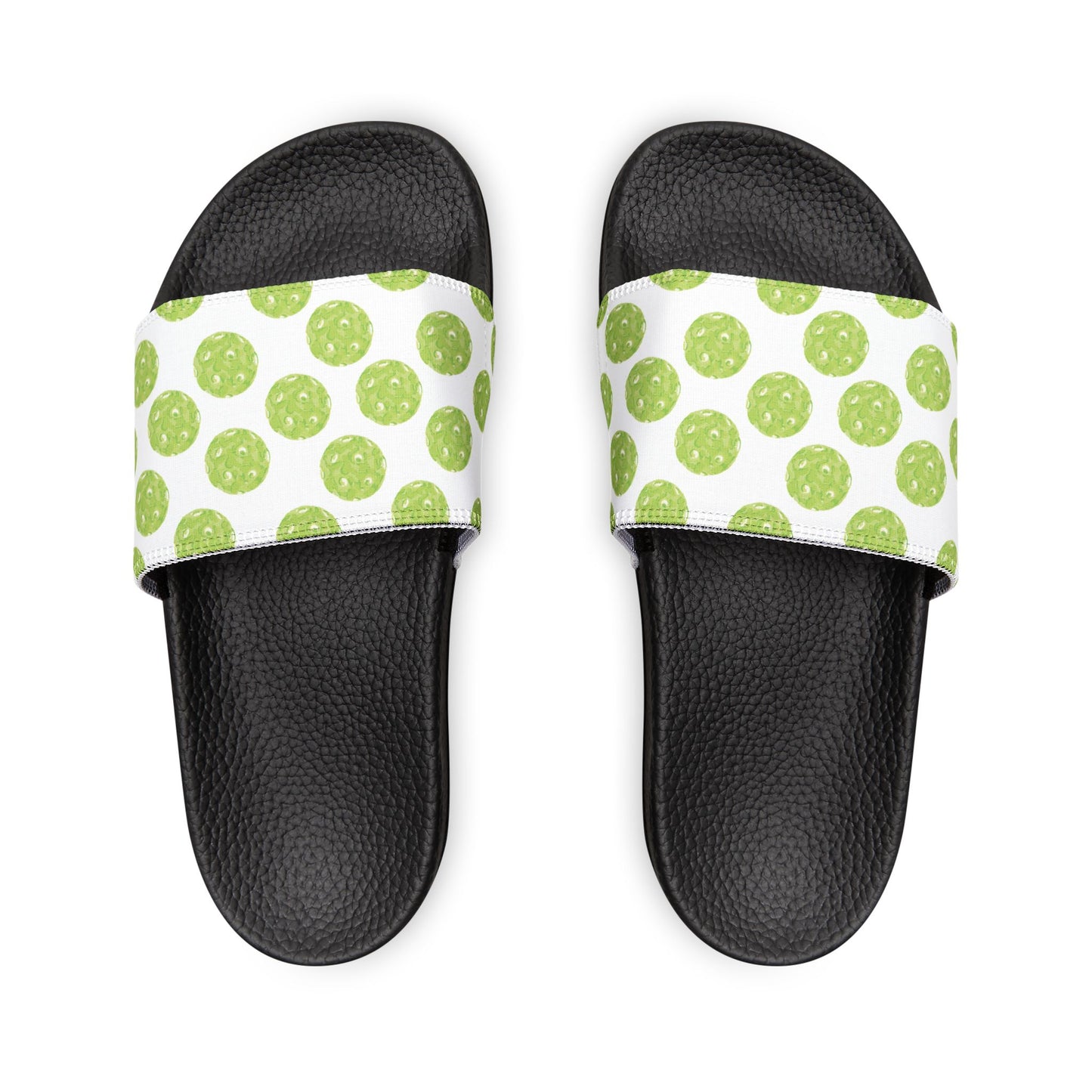 Pickleball Patterned Chic Women's Sandals, Comfortable Slip-On Shoes, Summer Footwear, Casual Pool Slides, Trendy Removable-Strap Sandals