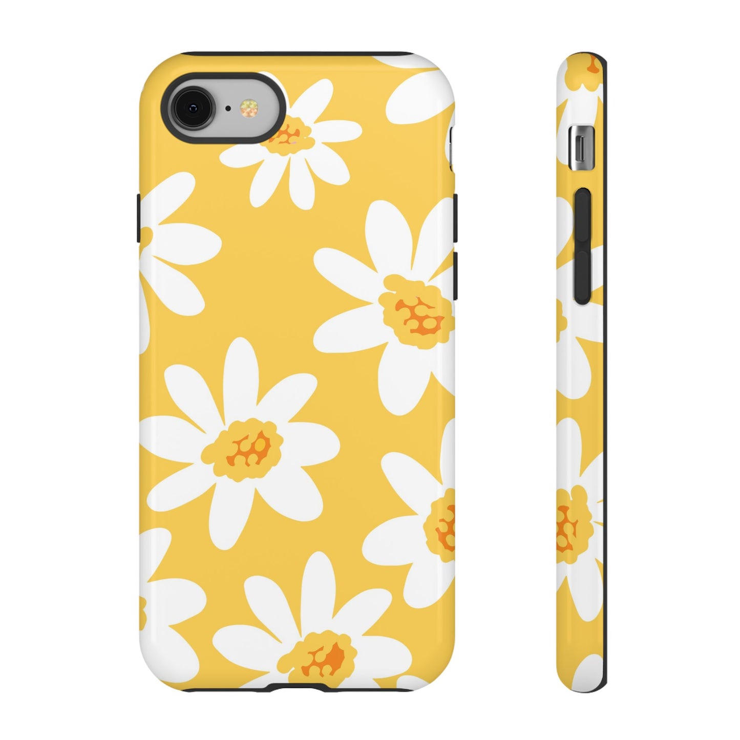 Yellow Daisy Phone Case, Floral Phone Cover, Tough Case, Summer Vibe Accessory, Gift for Nature Lovers, Bright Floral Design