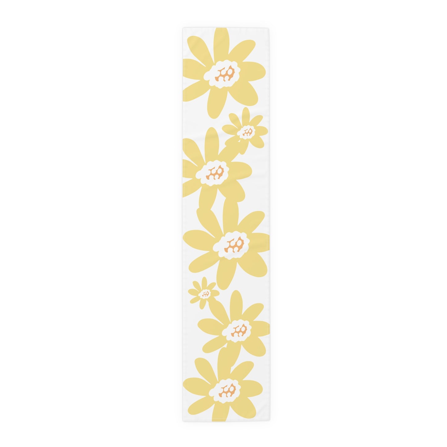 Charming Yellow Daisy Floral Table Runner, Yellow Flower Decor, Dining Table Accessory, Spring Table Decoration, Perfect for Weddings