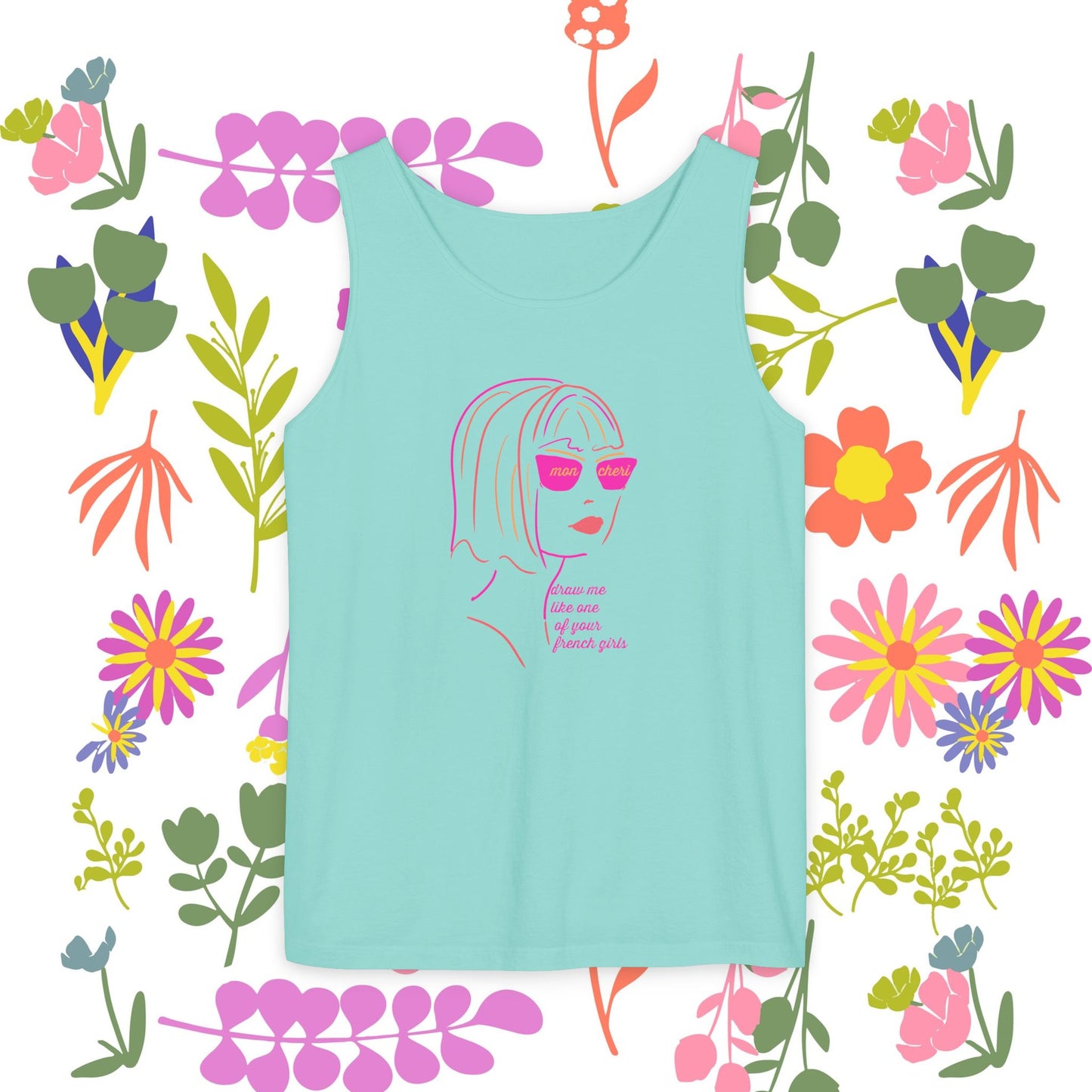 French Tank Top- "Draw me like one of your French girls."