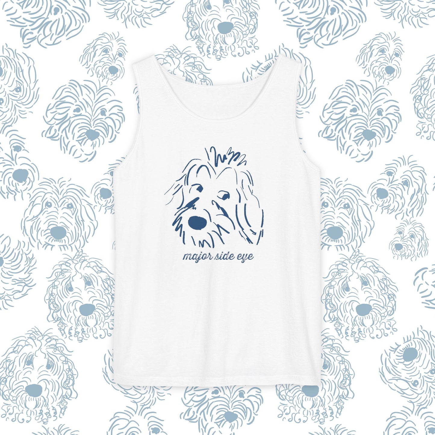 Tank Top Major Side Eye Did you know that Dogs are the only animal besides humans that whites in their eyes This needs to be celebrated! Dog lover gift.